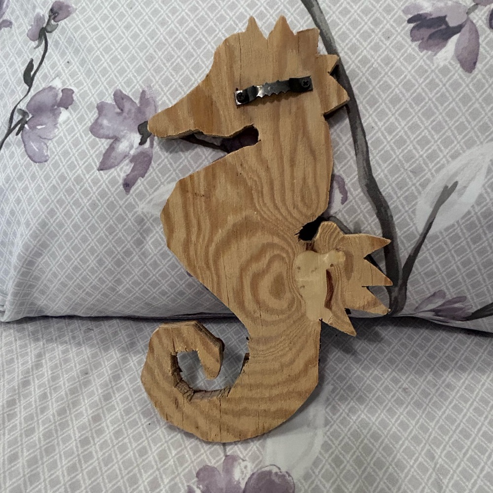 Rustic Seahorse Wall Art Decor Handmade - Picture 5 of 11